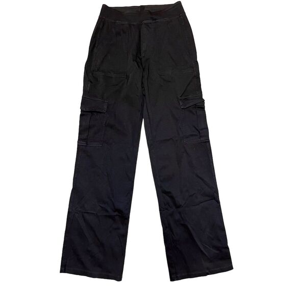 Halara Black Cargo Pants Women's Size M Long Length - Picture 3 of 9